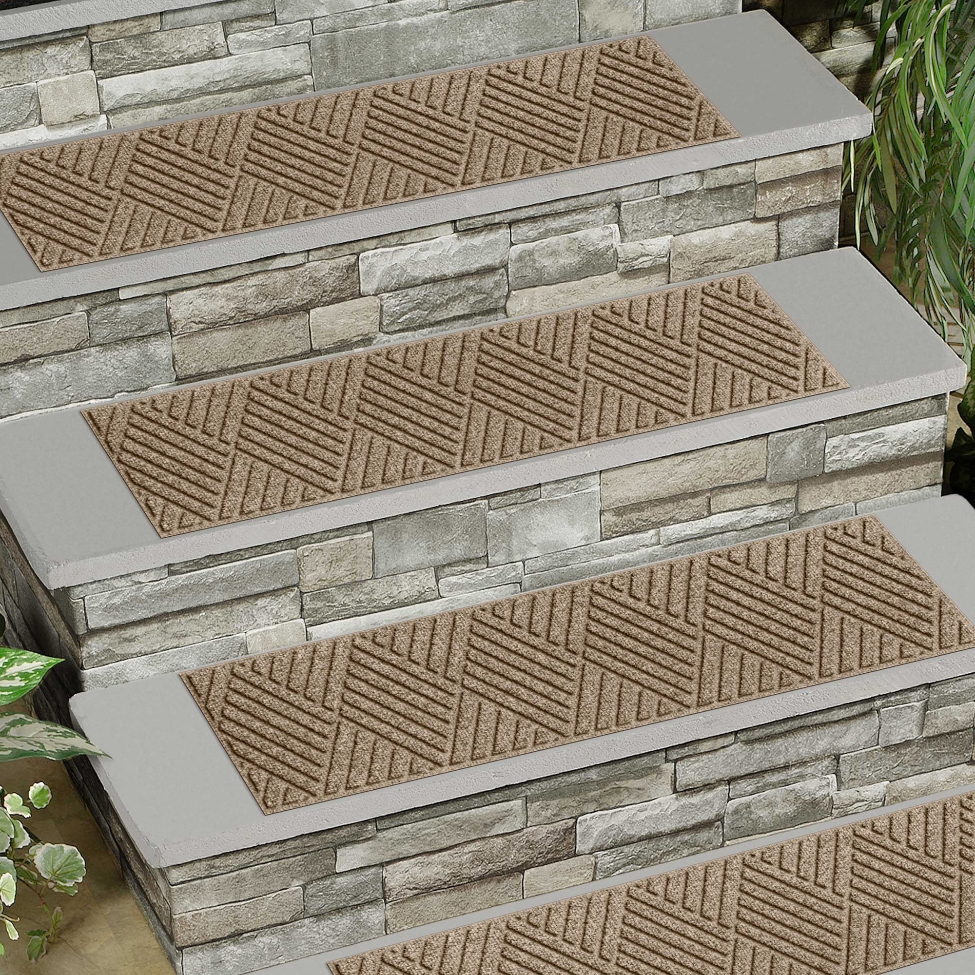 Waterhog Diamonds Commercial Grade Indoor/Outdoor Stair Treads, Set of 4