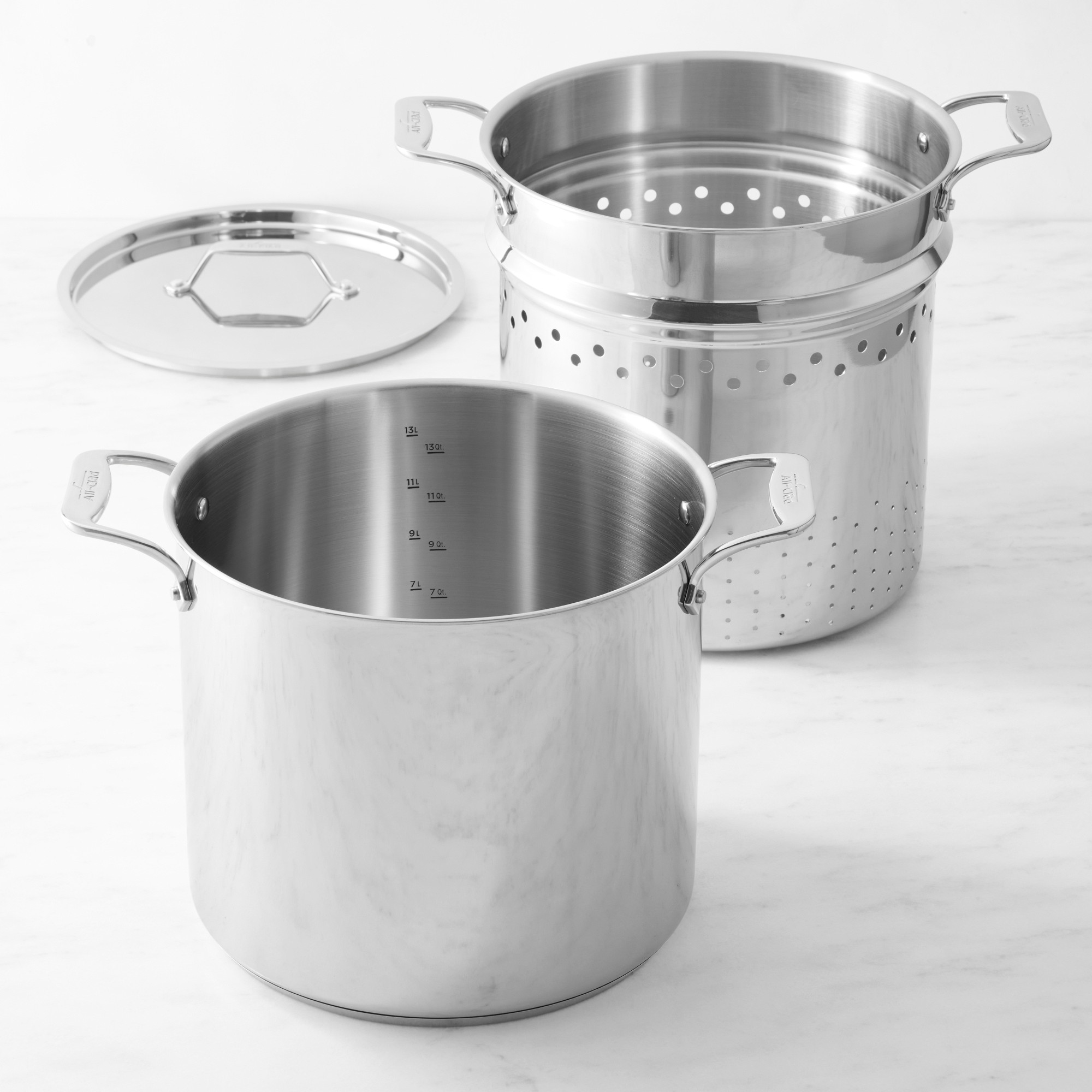 All-Clad Simply Strain Stainless-Steel Multipot