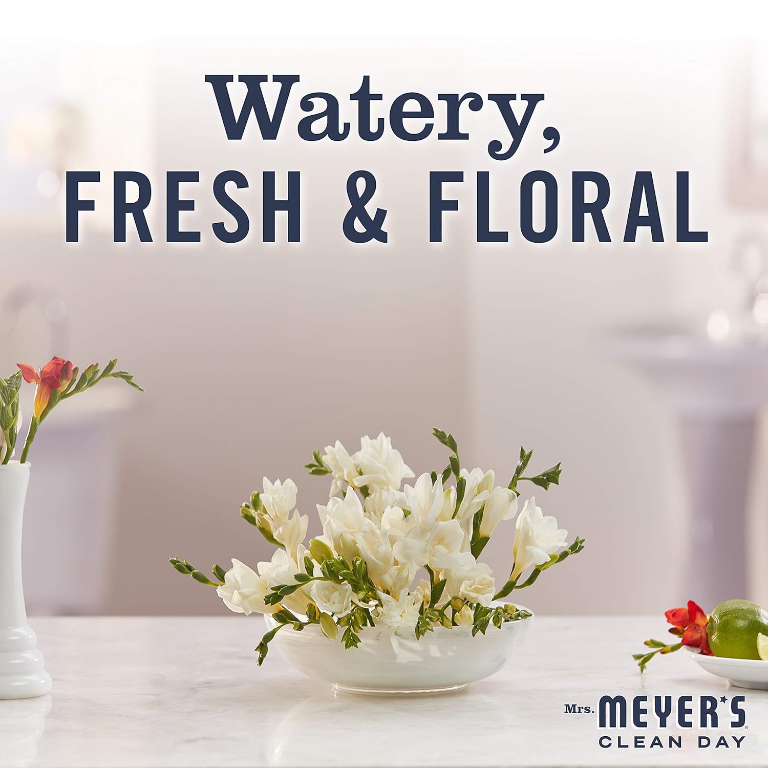 MRS. MEYER'S CLEAN DAY Liquid Hand Soap Refill, Cruelty Free and Biodegradable Formula, Lemon Verbena Scent, 33 oz