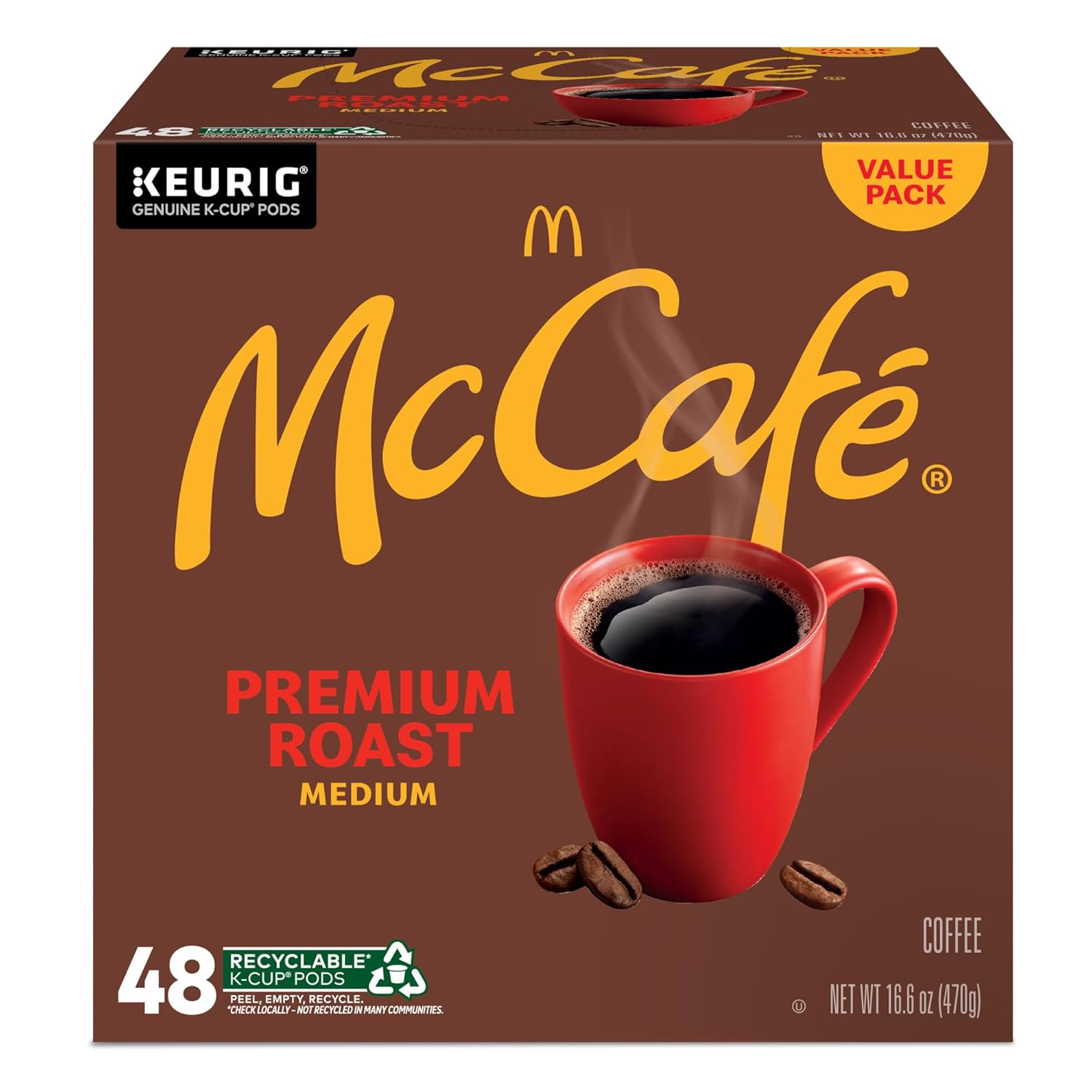 McCafe Premium Roast, Single-Serve Keurig K-Cup Pods, Medium Roast Coffee Pods Pods, 84 Count