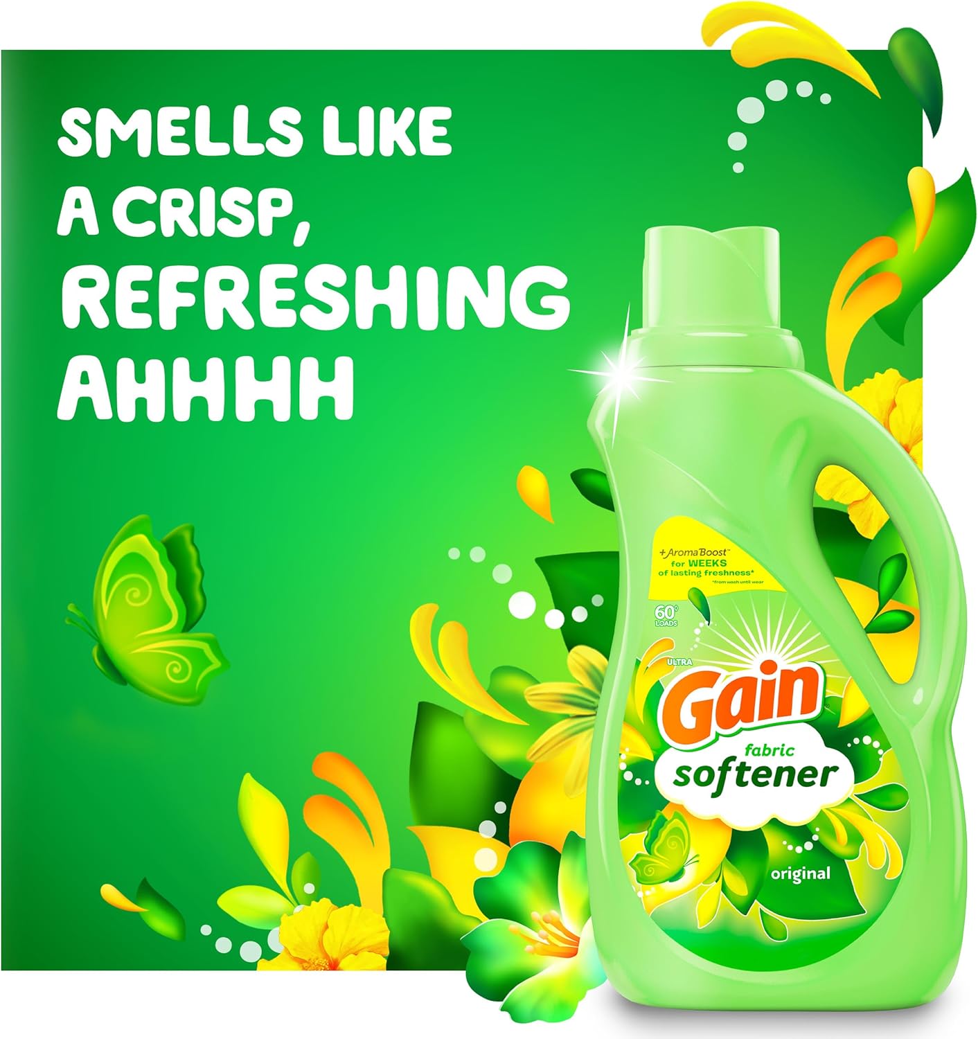 Gain Fabric Softener, Spring Daydream, 140 fl oz, 190 Loads