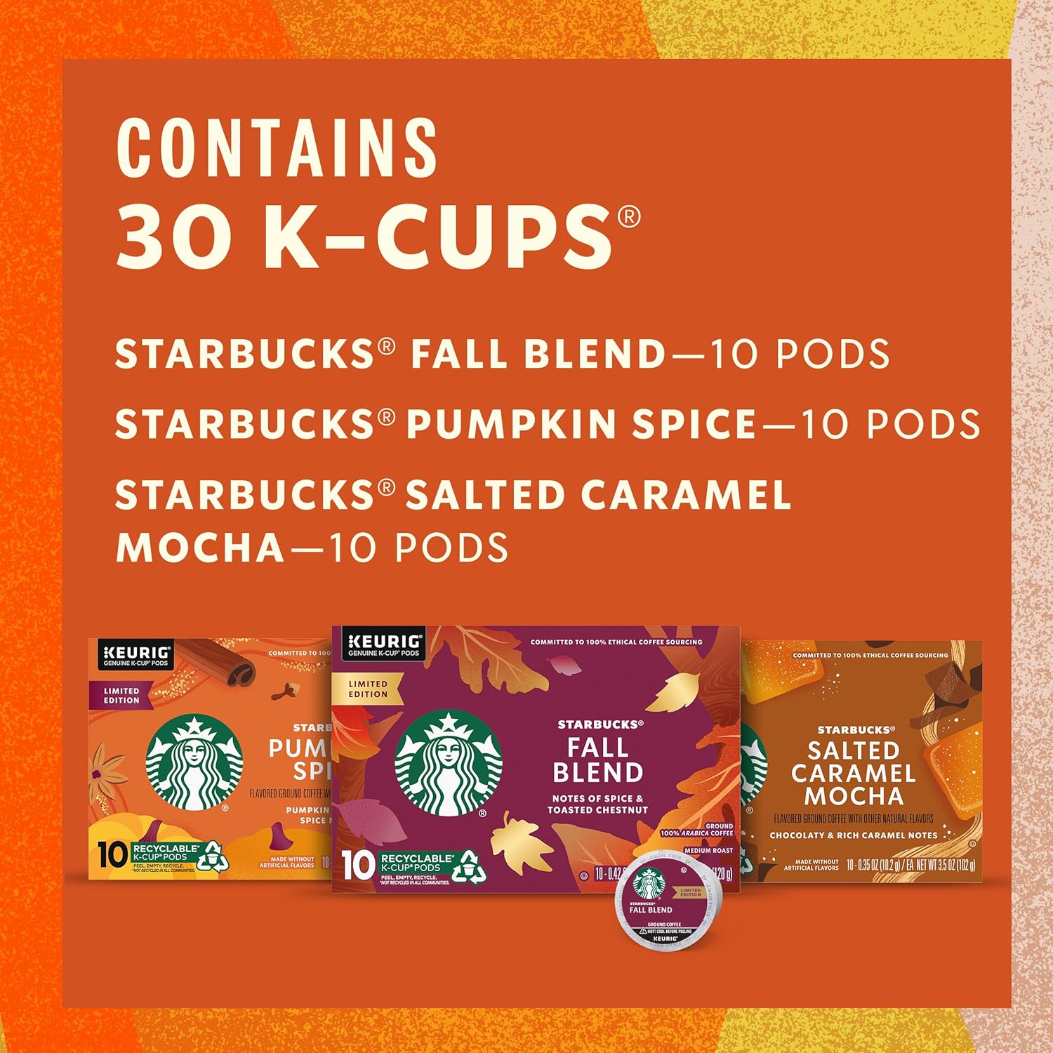 Starbucks K-Cup Coffee Pods, Medium Roast Coffee, Pike Place Roast for Keurig Brewers, 100% Arabica, 4 boxes (96 pods total)