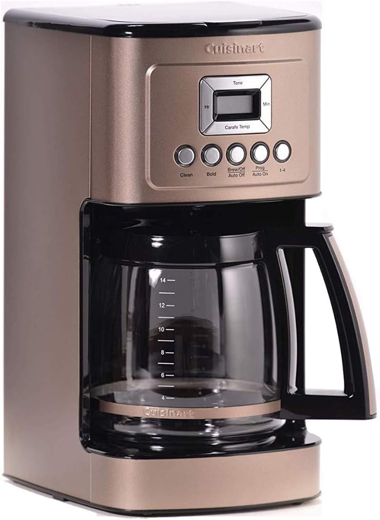Cuisinart Coffee Maker, 14-Cup Glass Carafe, Fully Automatic for Brew Strength Control & 1-4 Cup Setting, Stainless Steel, DCC-3200P1