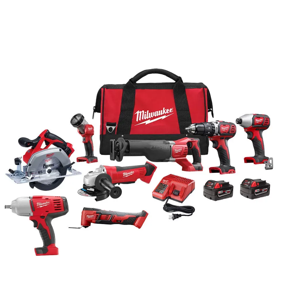 Milwaukee Pre-Sale 2696-26A M18 18V 6 Tool Cordless Combo Kit w/ Impact and Multi-Tool