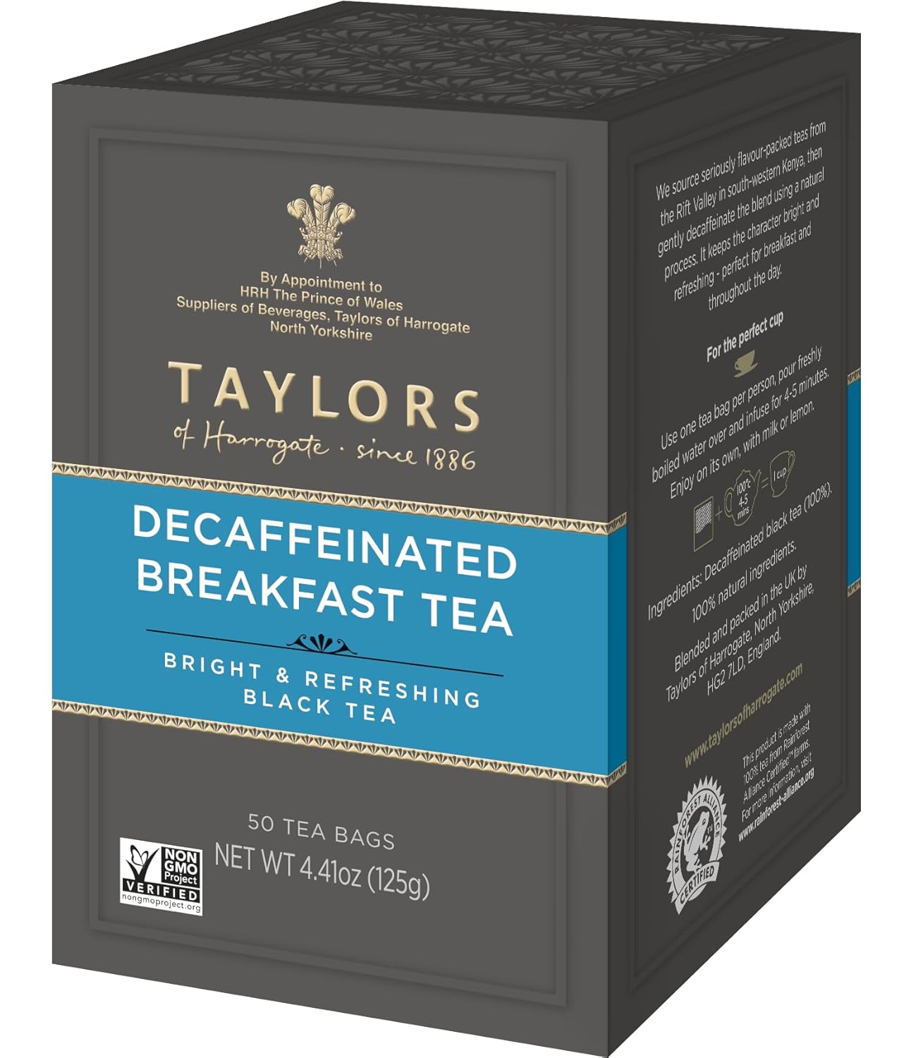 Taylors of Harrogate Organic Peppermint Herbal Tea, 50 Count