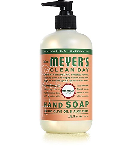 MRS. MEYER'S CLEAN DAY Hand Soap, Made with Essential Oils, Biodegradable Formula, Honeysuckle, 12.5 fl. oz - Pack of 3