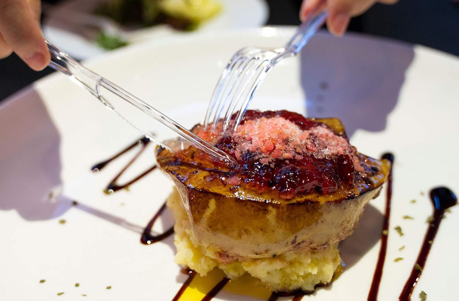 POSATE Clear Knives, Heavy-Duty Crystal (100 Knives)