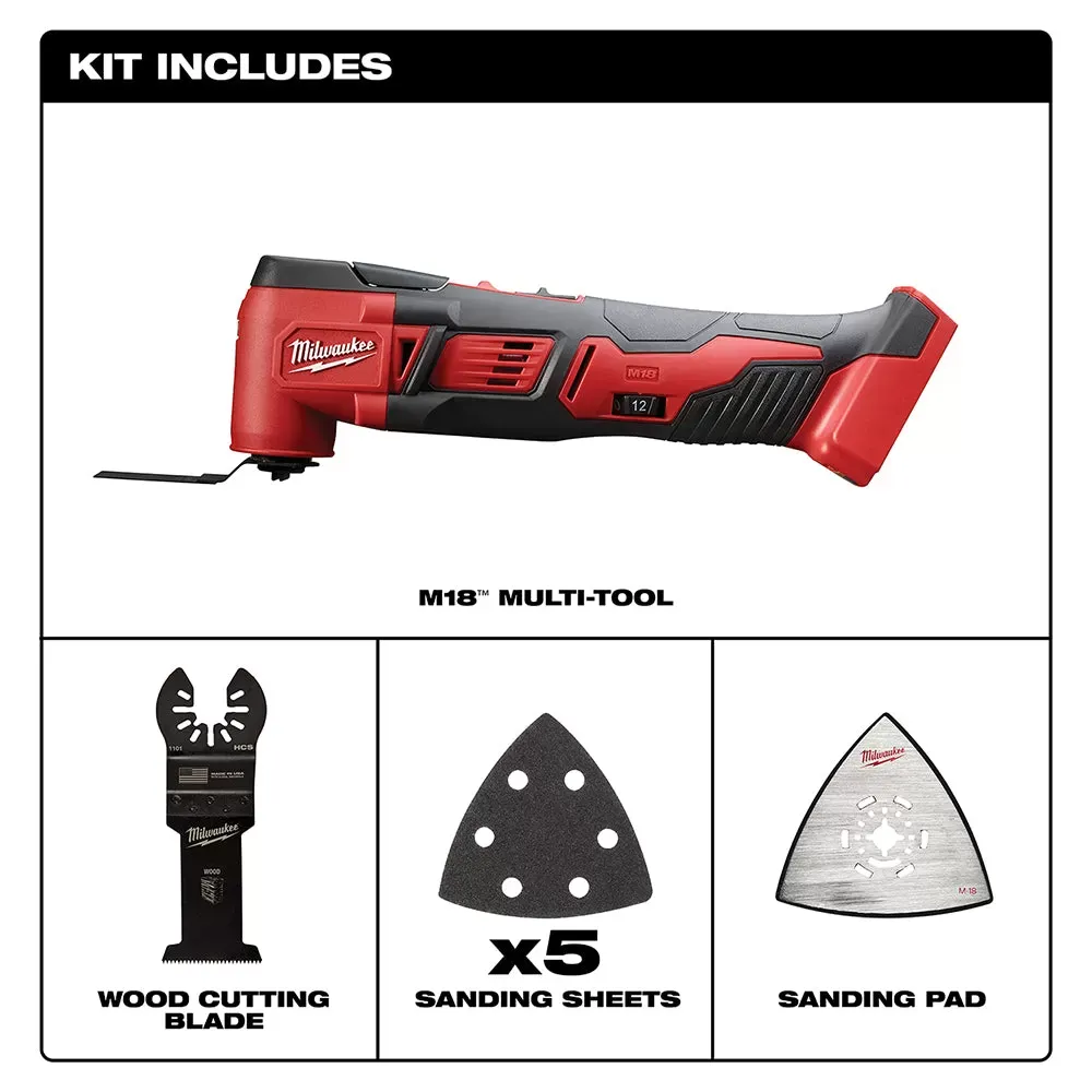 Milwaukee Pre-Sale 2626-20 M18 18V Multi-Tool w/ Adapter - Bare Tool