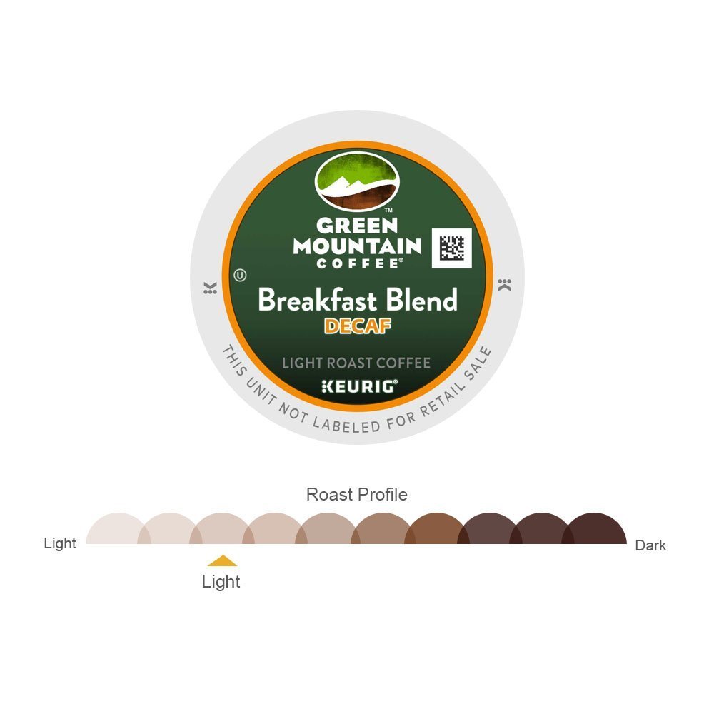 Green Mountain Coffee Roasters Breakfast Blend Single-Serve Keurig K-Cup Pods, Light Roast Coffee, 96 Count