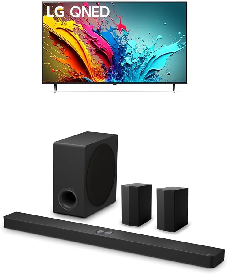 LG 86-Inch Class QNED85T Series LED Smart TV 4K Processor Flat Screen with Magic Remote AI-Powered with Alexa Built-in (86QNED85TUA, 2024)