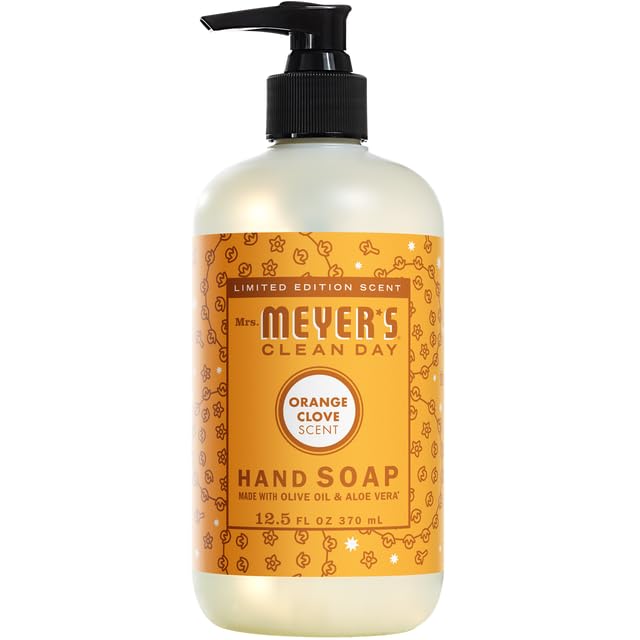 MRS. MEYER'S CLEAN DAY Hand Soap, Made with Essential Oils, Biodegradable Formula, Honeysuckle, 12.5 fl. oz - Pack of 3