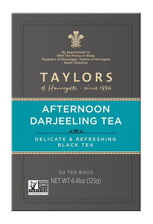Taylors of Harrogate Organic Peppermint Herbal Tea, 50 Count