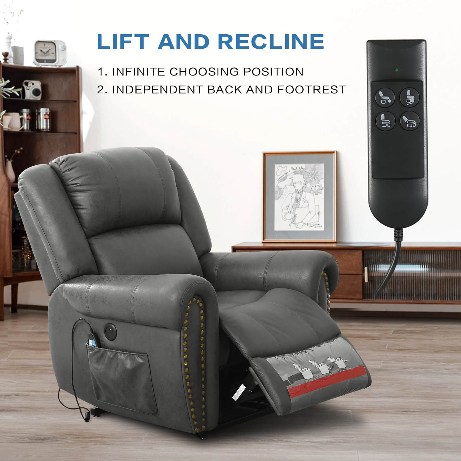 Infinite Position Lift Recliner Chair - Oversized