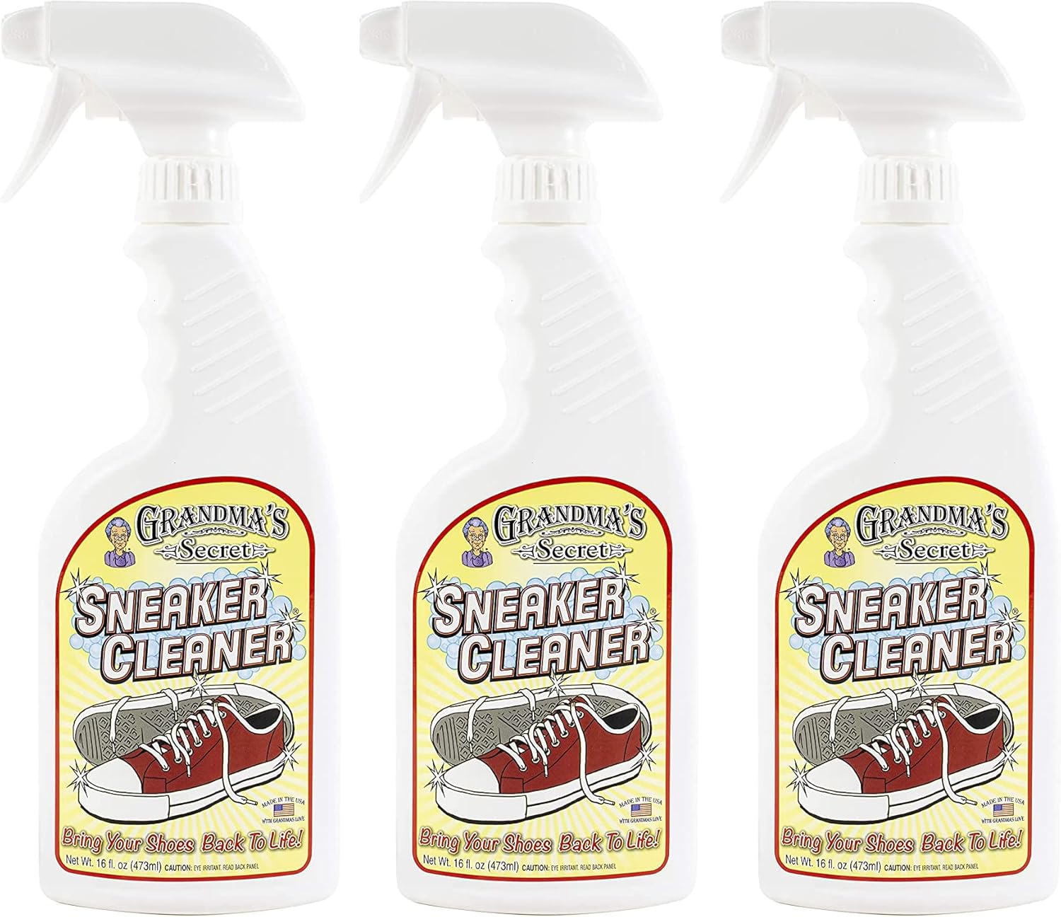 Grandma's Secret Spot Remover Laundry Spray - Chlorine, Bleach and Toxin-Free Fabric Stain Remover for Clothes - Removes Oil, Paint, Blood and Pet Stains - 16 Oz, 2 Pack