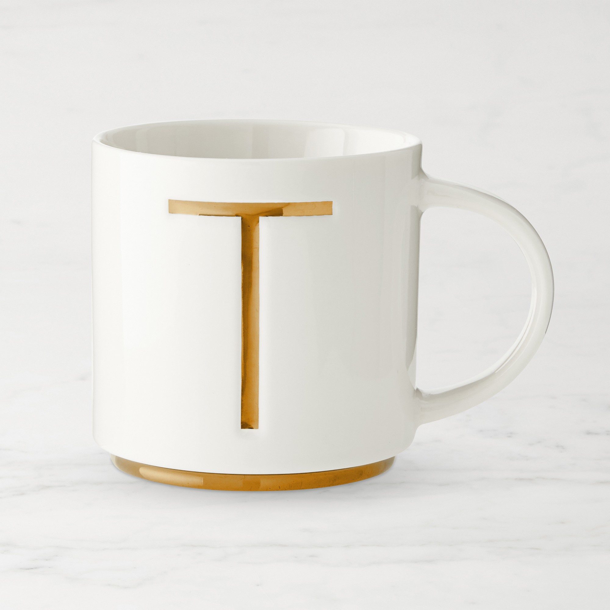 Gold Monogram Mug