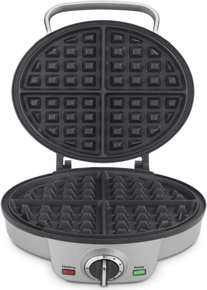 Cuisinart WAF-300P1 Belgian Waffle Maker with Pancake Plates, Brushed Stainless