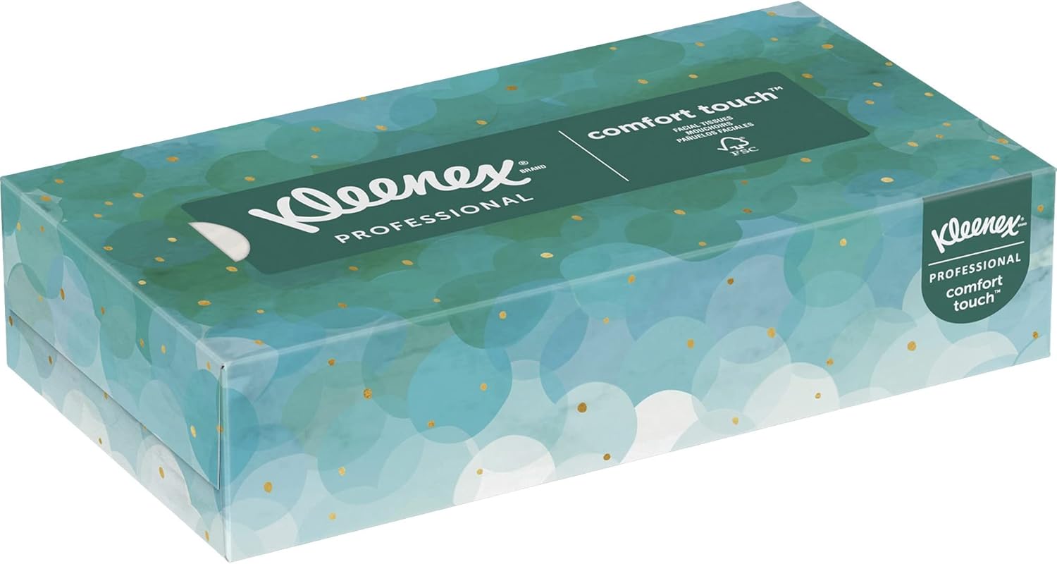 Kleenex® Professional Facial Tissues, Bulk (21271), 2-Ply, White, Upright Facial Tissue Cube Boxes for Business (90 Tissues/Box, 6 Bundles of 6 Boxes/Case, 36 Boxes/Case, 3,240 Tissues/Case)