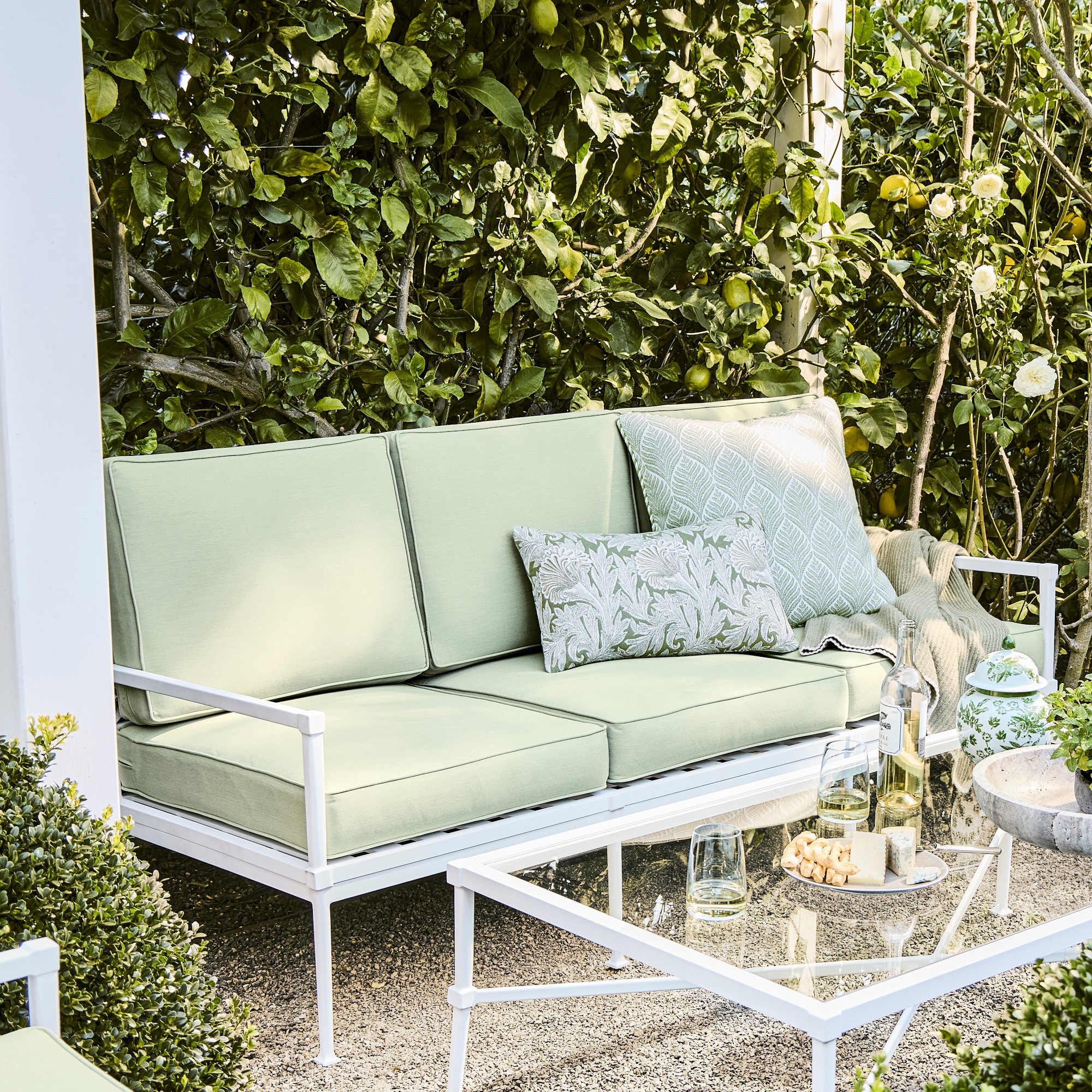 Bridgehampton Outdoor Sofa, White (74