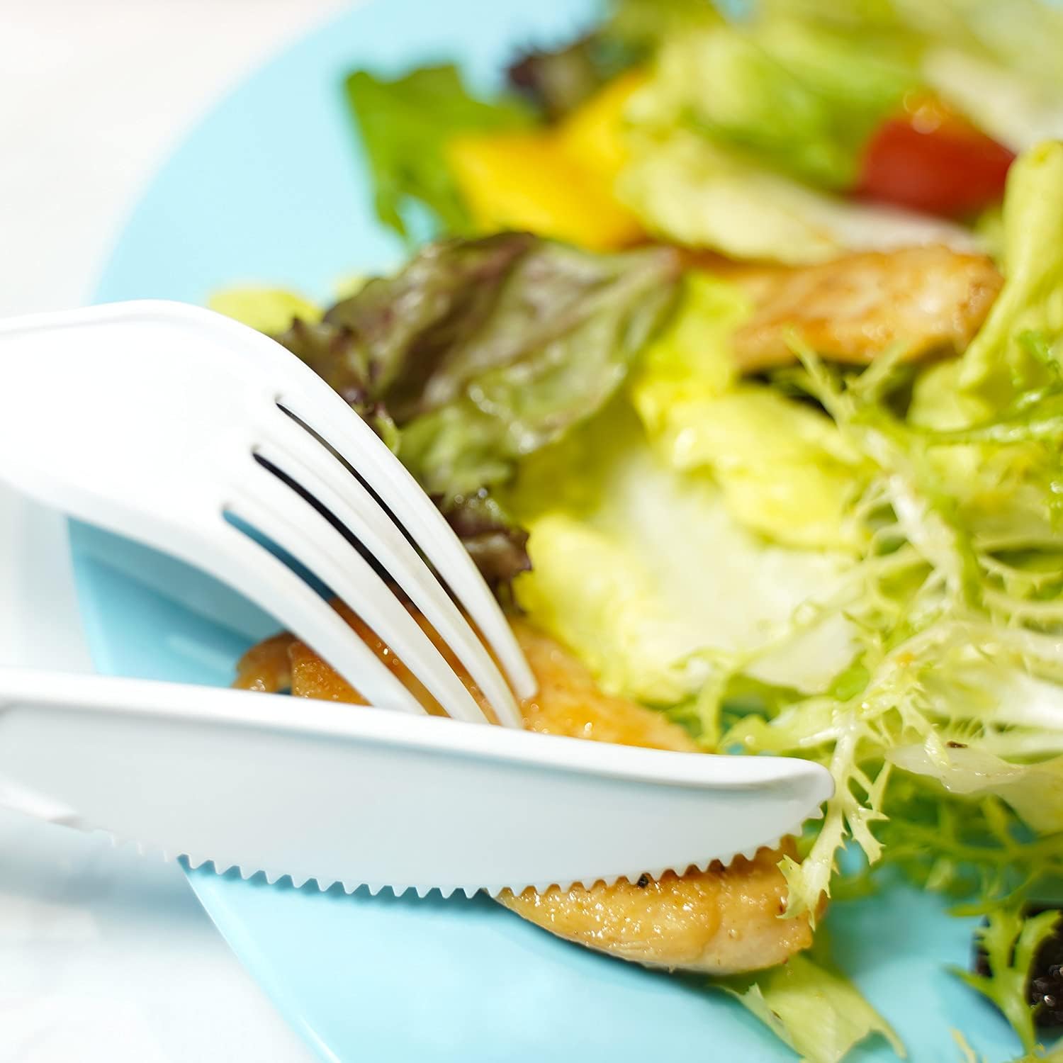 POSATE Clear Knives, Heavy-Duty Crystal (100 Knives)