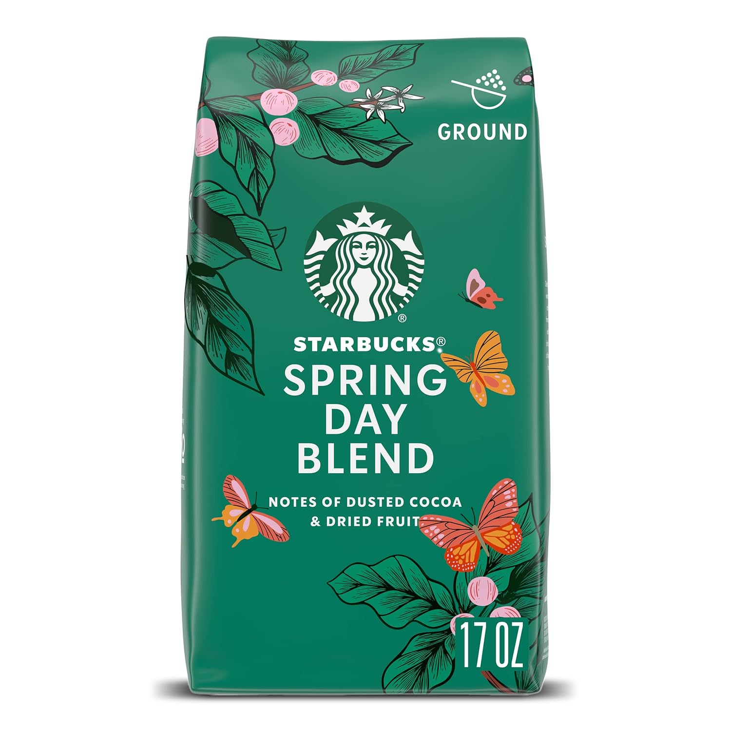 Starbucks Ground Coffee, Medium Roast Coffee, Pike Place Roast, 100% Arabica, 1 Bag (28 Oz)