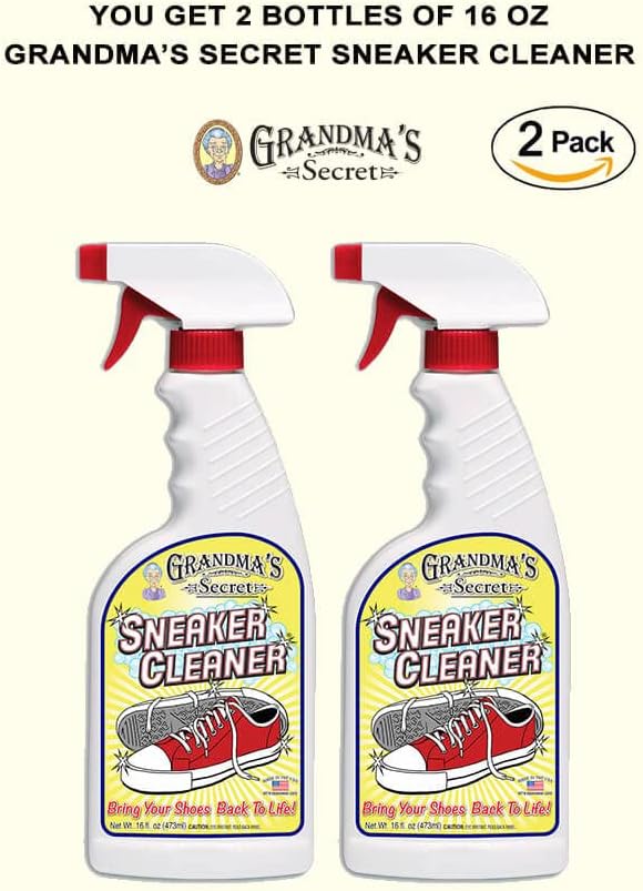 Grandma's Secret Spot Remover Laundry Spray - Chlorine, Bleach and Toxin-Free Fabric Stain Remover for Clothes - Removes Oil, Paint, Blood and Pet Stains - 16 Oz, 2 Pack
