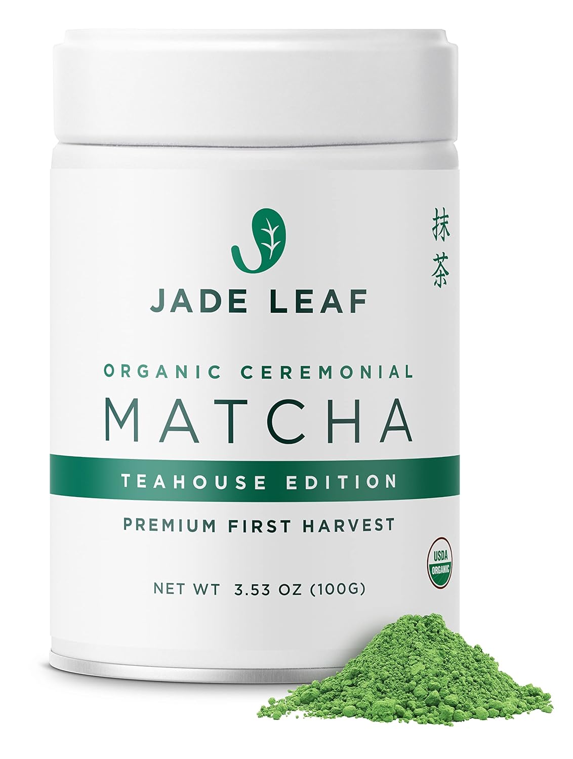 Jade Leaf Matcha Organic Green Tea Powder - Culinary Grade Premium Second Harvest - Authentic Japanese Origin (1.06 Ounce Pouch)