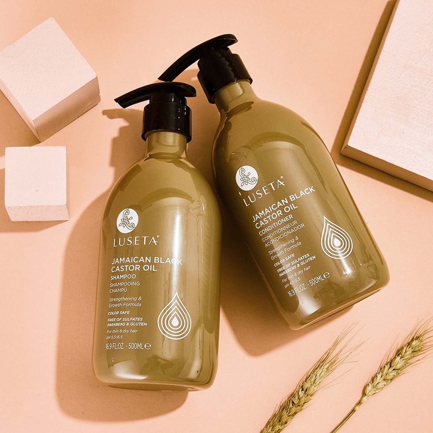 Luseta Biotin Shampoo and Conditioner for HairGrowth - Thickening Shampoo for Thinning Hair andHair Loss - Infused with Argan Oil to Repair DamagedDry Hair - Sulfate Free Paraben Free-2 x 16.9 fl oz