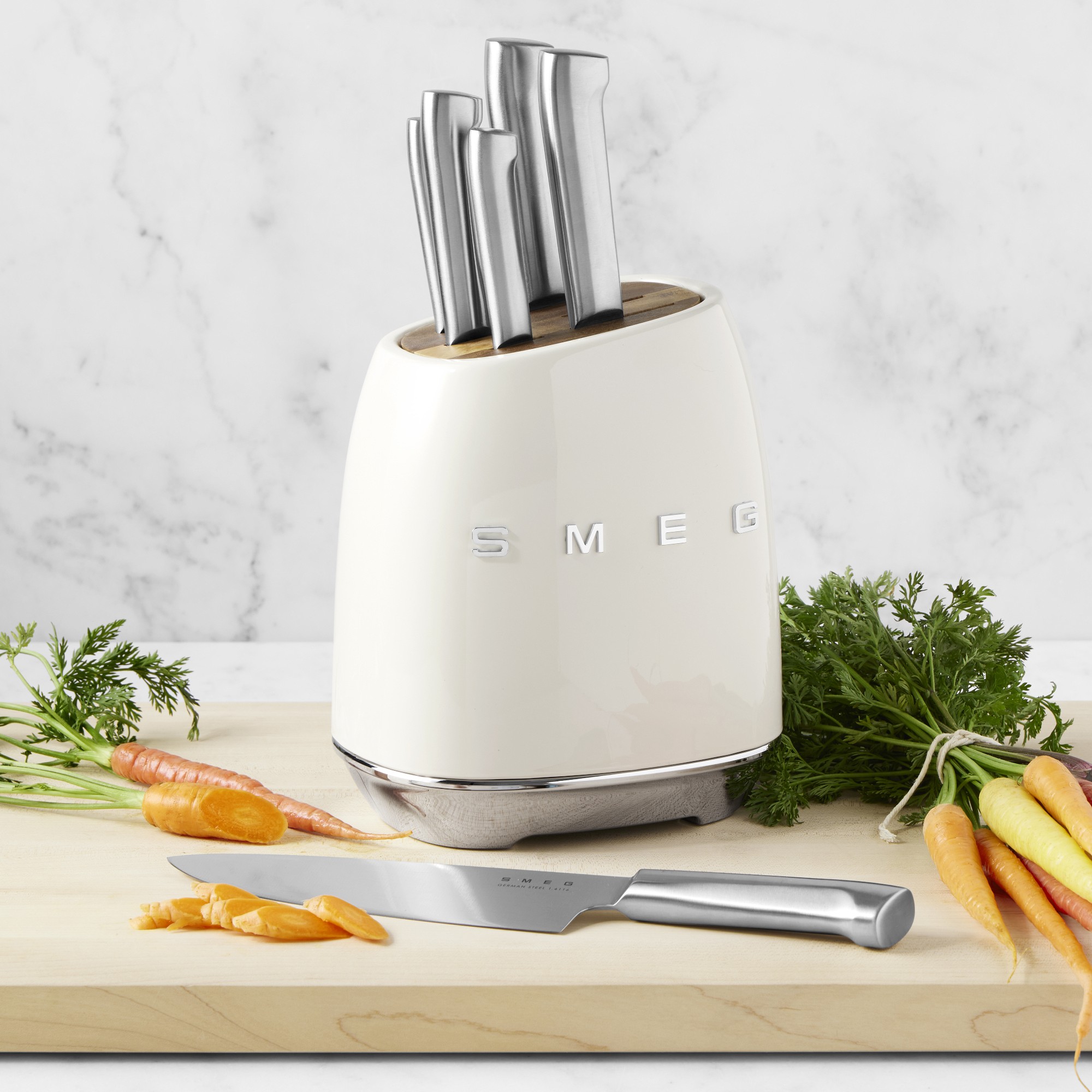 SMEG Knife Block, Set of 6