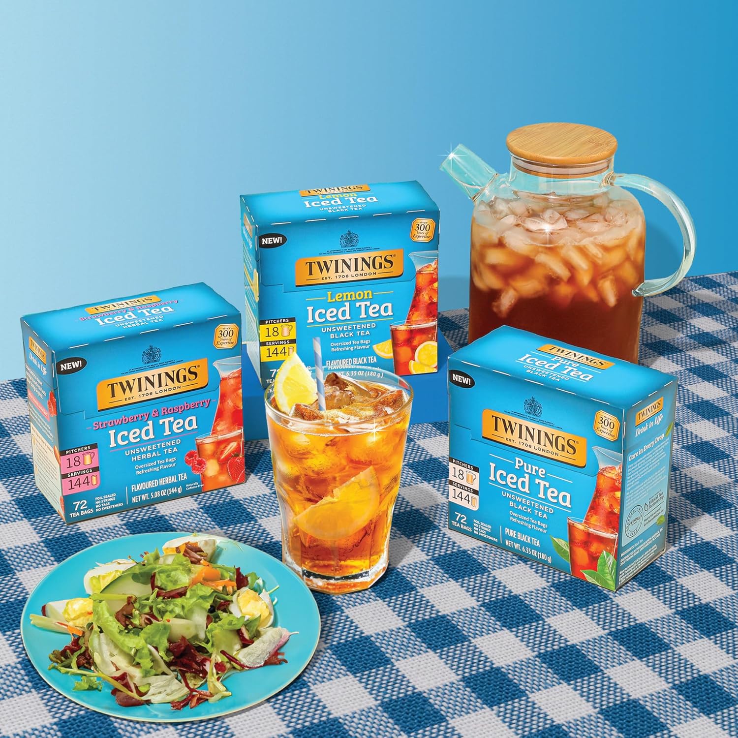 Twinings English Breakfast Black Tea Individually Wrapped Bags, 100 Count (Pack of 1), Smooth, Flavourful, and Robust, Caffeinated, Enjoy Hot or Iced | Packaging May Vary