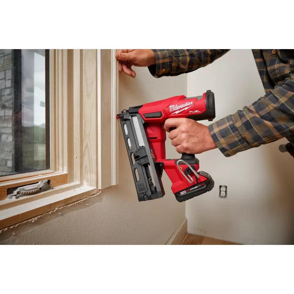 Milwaukee 2841-20 M18 FUEL Ergonomic 16 Gauge Angled Finish Nailer - Bare Tool