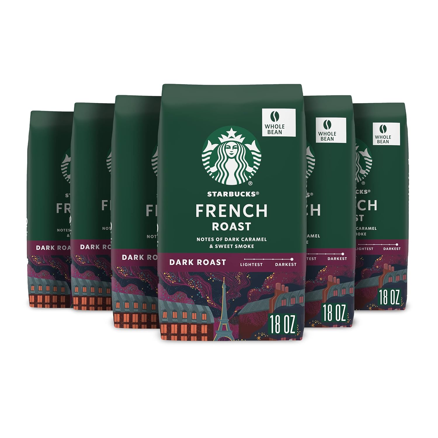 Starbucks Whole Bean Coffee, Dark Roast Coffee, Espresso Roast, 100% Arabica, 1 bag (40 oz)