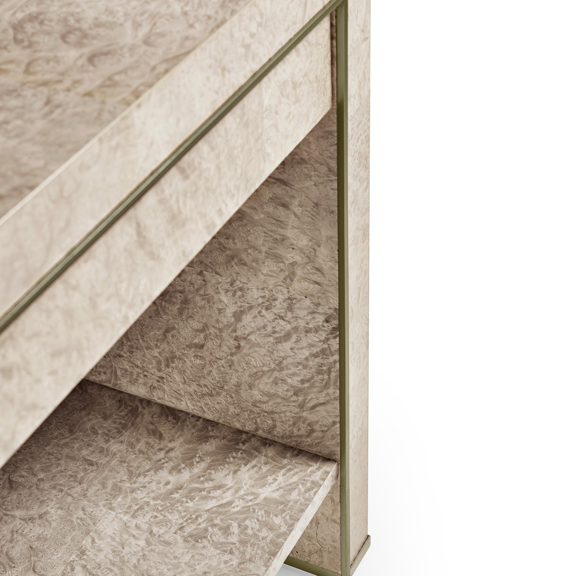 Jonathan Charles Surge Madrona Burlwood End Table (28.5