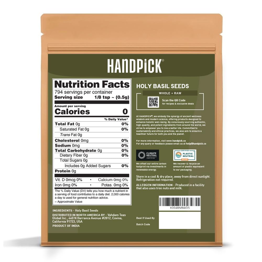 HANDPICK, Peppermint Tea, Eco-Conscious Tea Bags - 100 Count | Caffeine Free, Non-GMO | Minty, Fresh & Cool flavor | Direct From Source