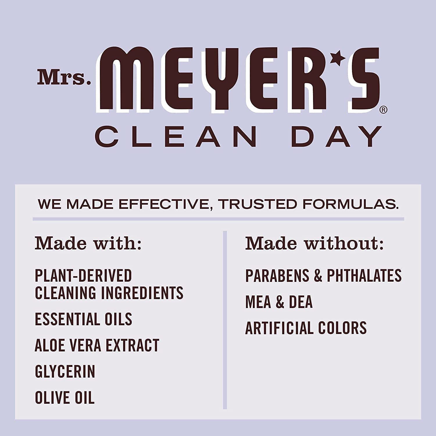 MRS. MEYER'S CLEAN DAY Liquid Hand Soap Refill, Cruelty Free and Biodegradable Formula, Lemon Verbena Scent, 33 oz