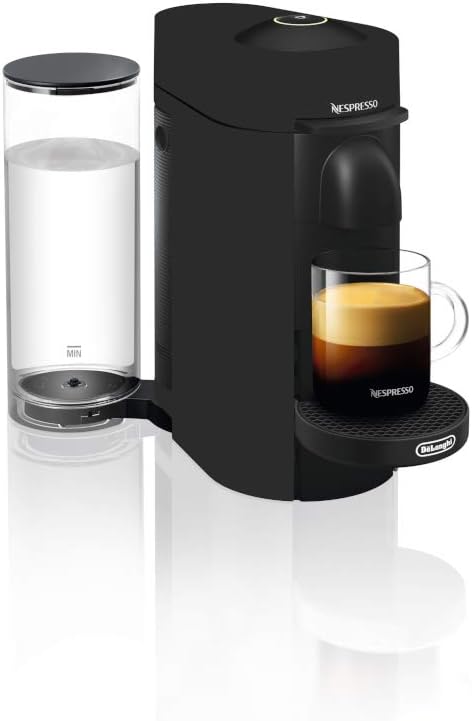 Nespresso Vertuo Plus Deluxe Coffee and Espresso Maker by De'Longhi, Matte Black