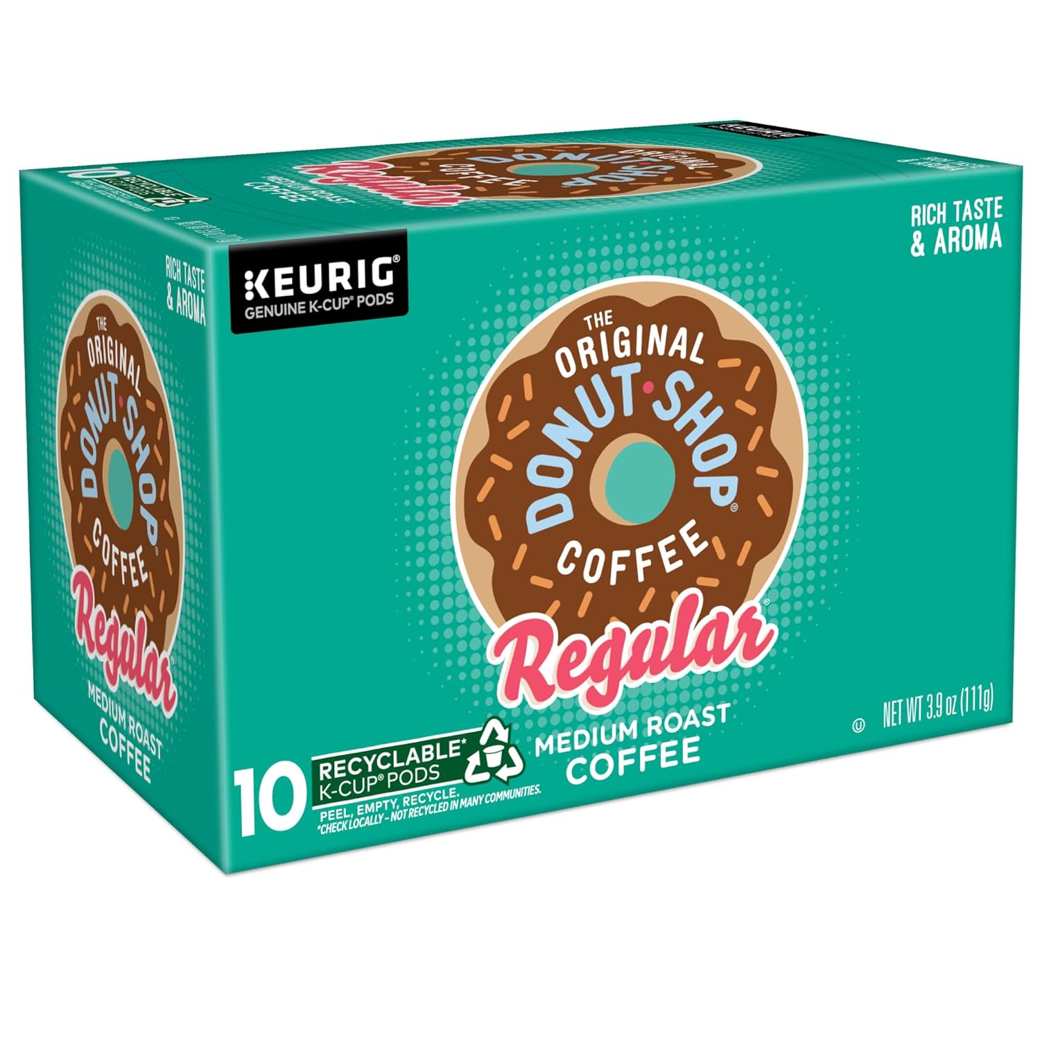 The Original Donut Shop Regular Keurig Single-Serve K-Cup Pods, Medium Roast Coffee, 96 Count