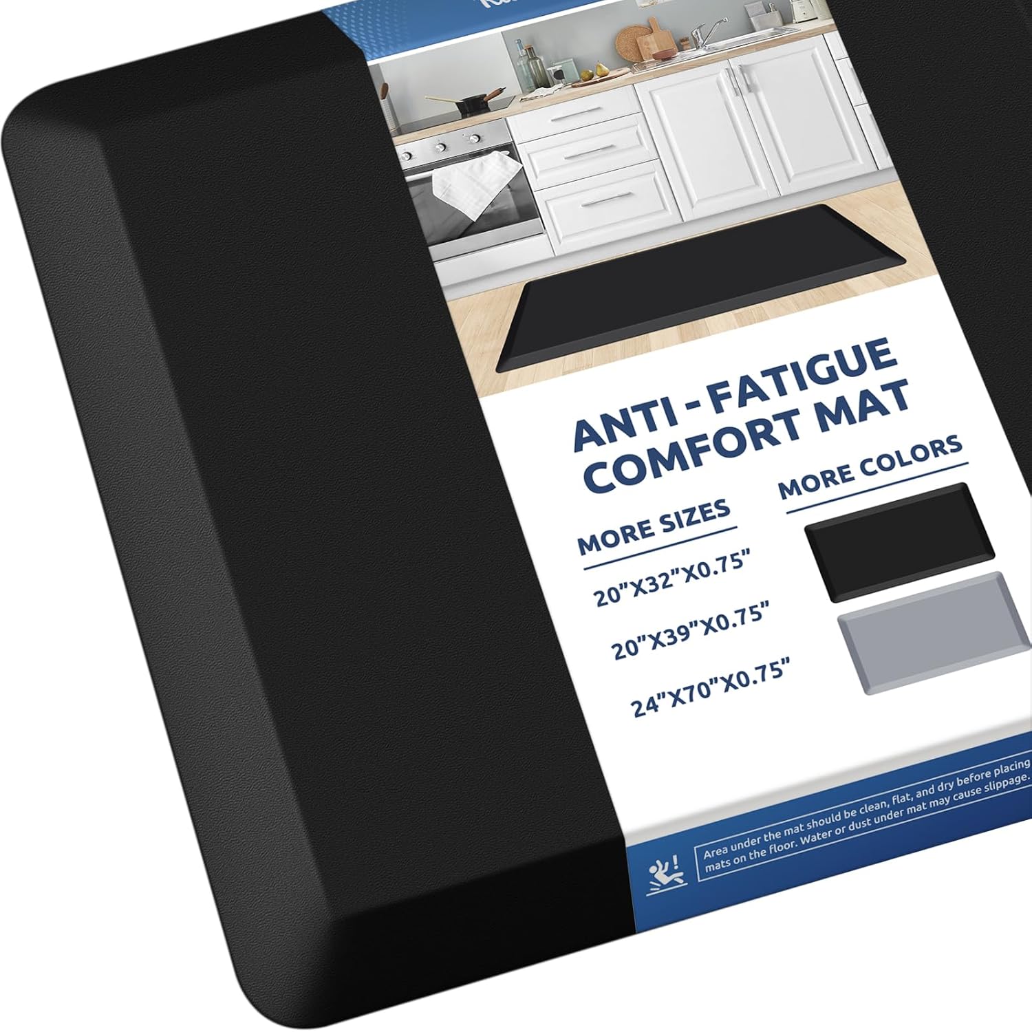 KitchenClouds Kitchen Mat Cushioned Anti Fatigue Rug 17.3