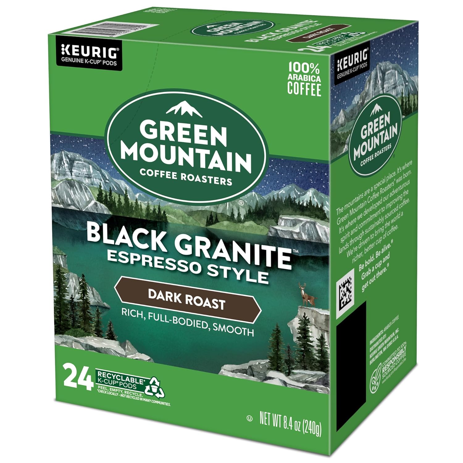Green Mountain Coffee Roasters Dark Magic Keurig Single-Serve K-Cup Pods, Dark Roast Coffee, 72 Count (6 Packs of 12)