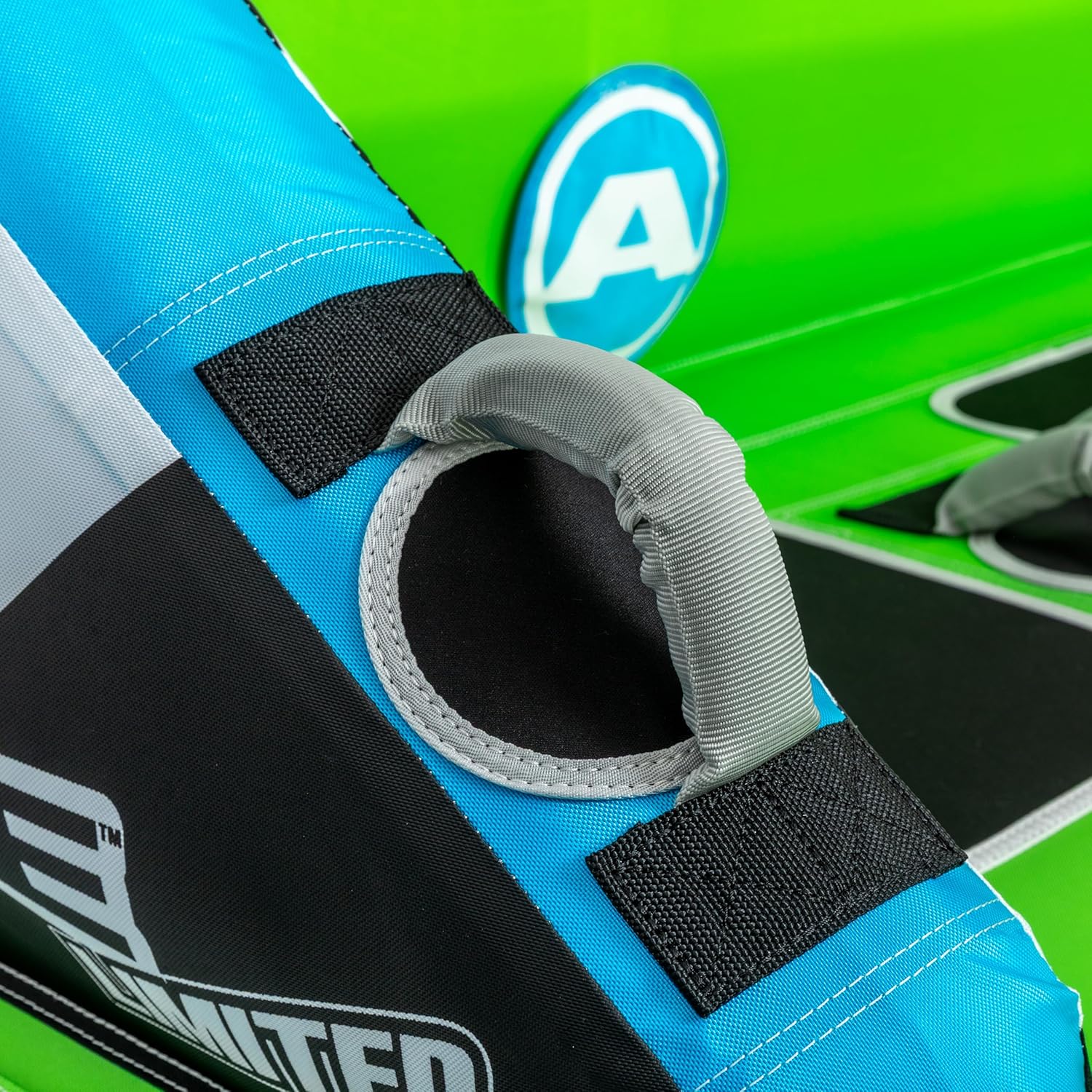 Airhead Mable Inflatable Towable Tube, 1-4 Rider Models, Dual Tow Points, Full Nylon Cover, EVA Foam Pads, Patented Speed Valve, Boat Tubes and Towables