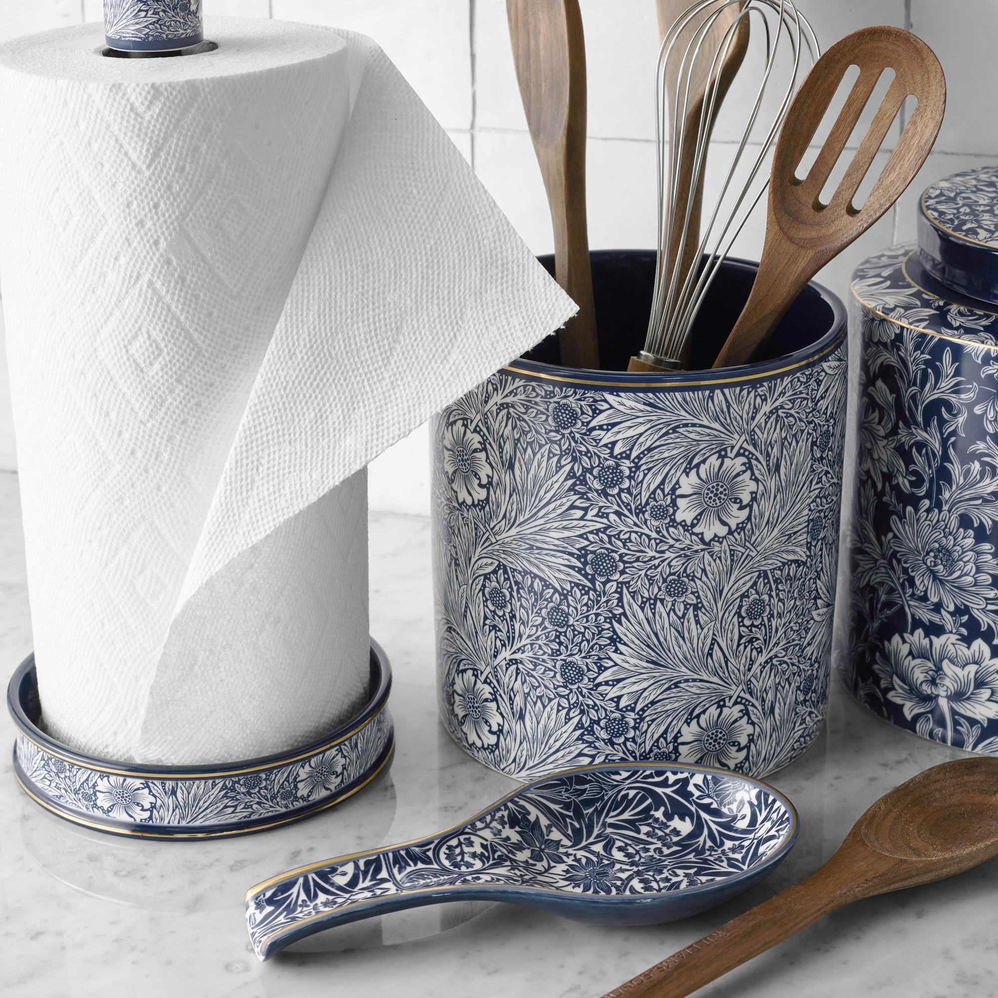 Morris & Co. x Williams Sonoma Bluebell Utensil Holder
