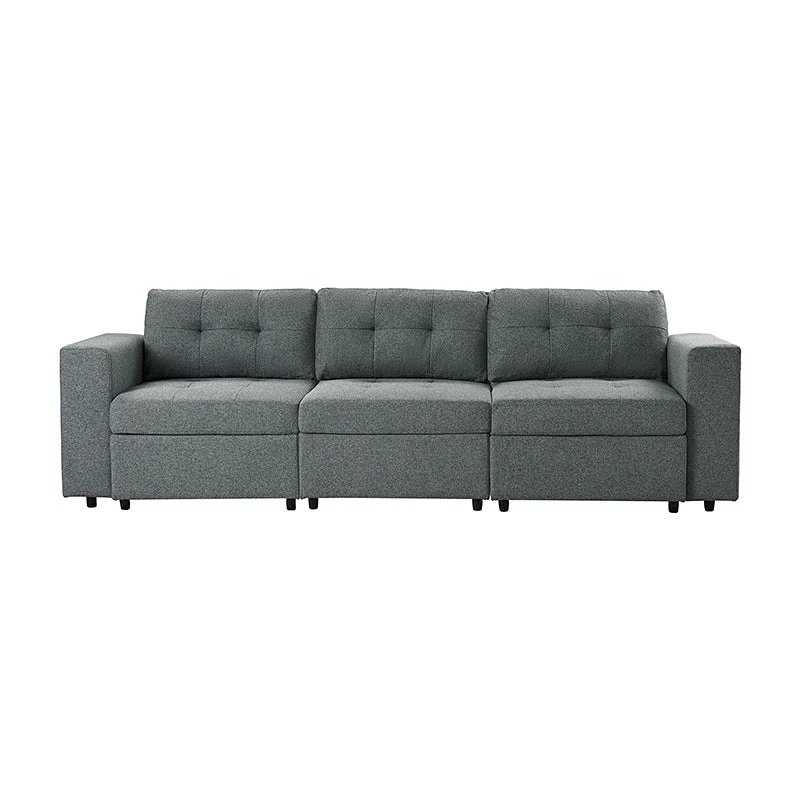 Raquel Sectional Three-Seat Storage Wide Armrests Sofa