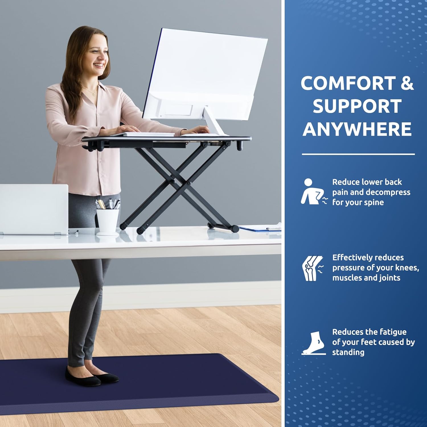 KitchenClouds Kitchen Mat Cushioned Anti Fatigue Rug 17.3