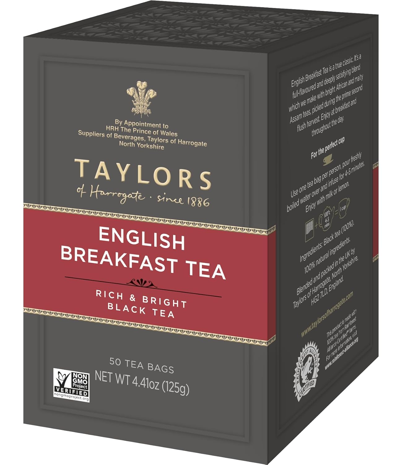 Taylors of Harrogate Organic Peppermint Herbal Tea, 50 Count