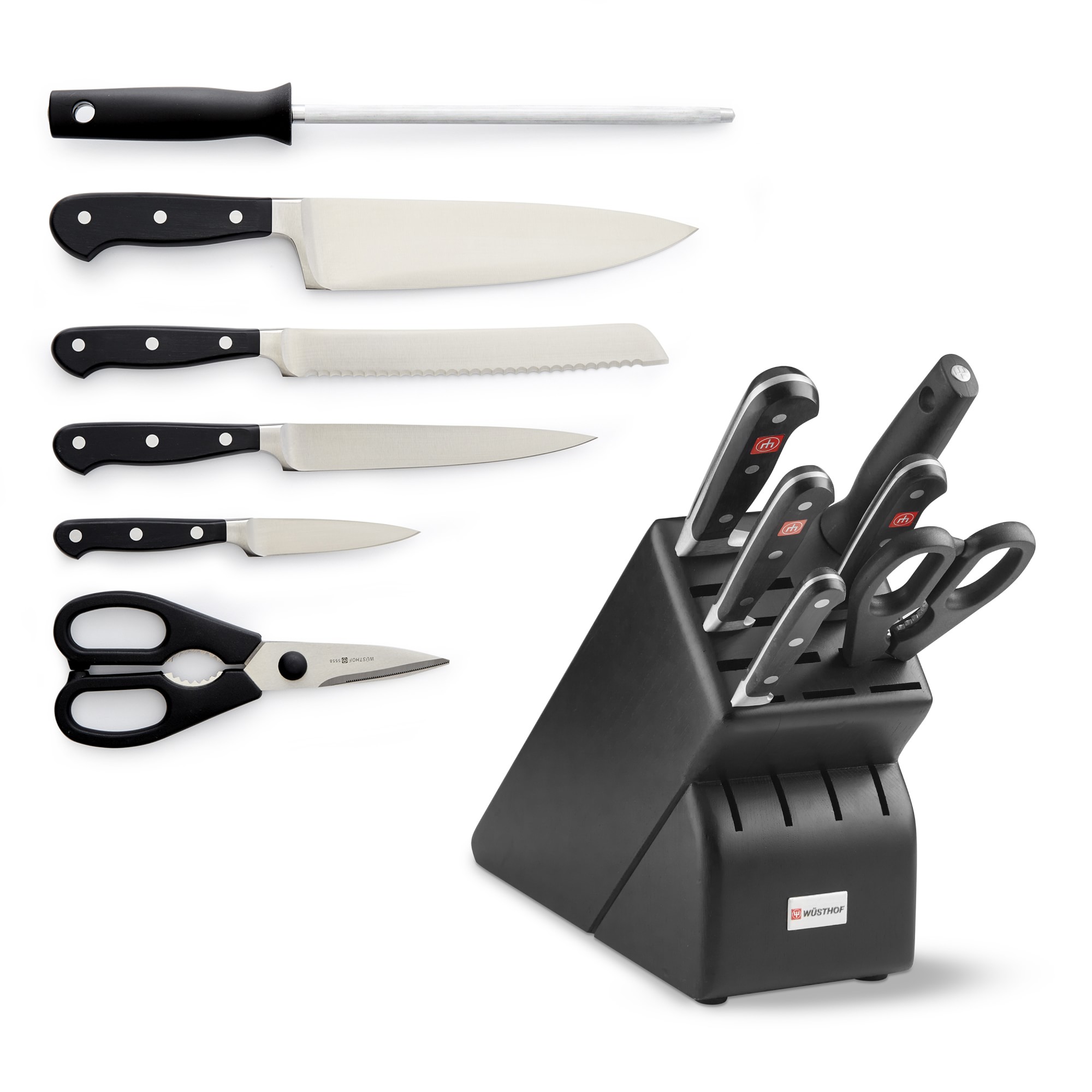 Wüsthof Classic Knife Block, Set of 7