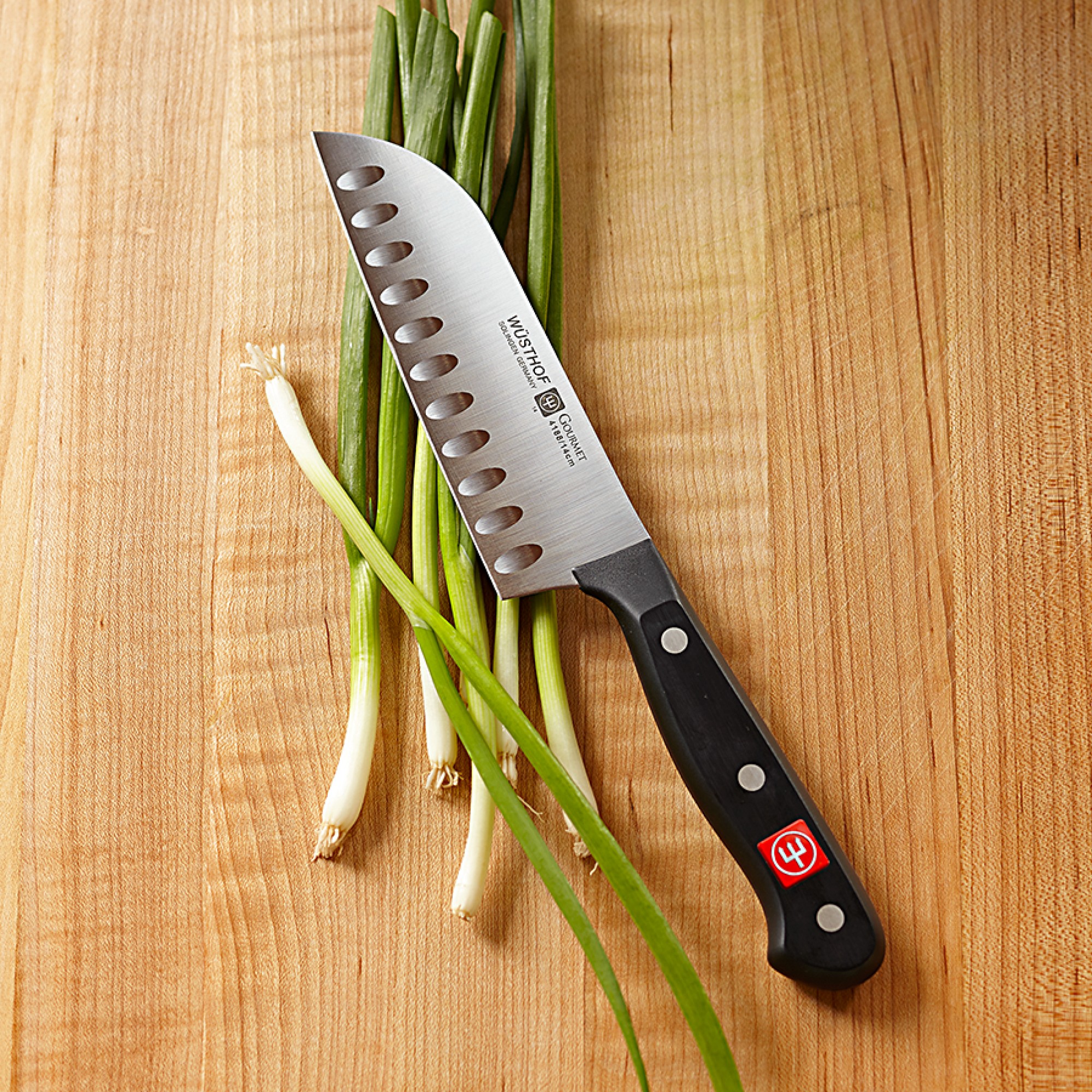 Wüsthof Gourmet Hollow-Edge Santoku Knife