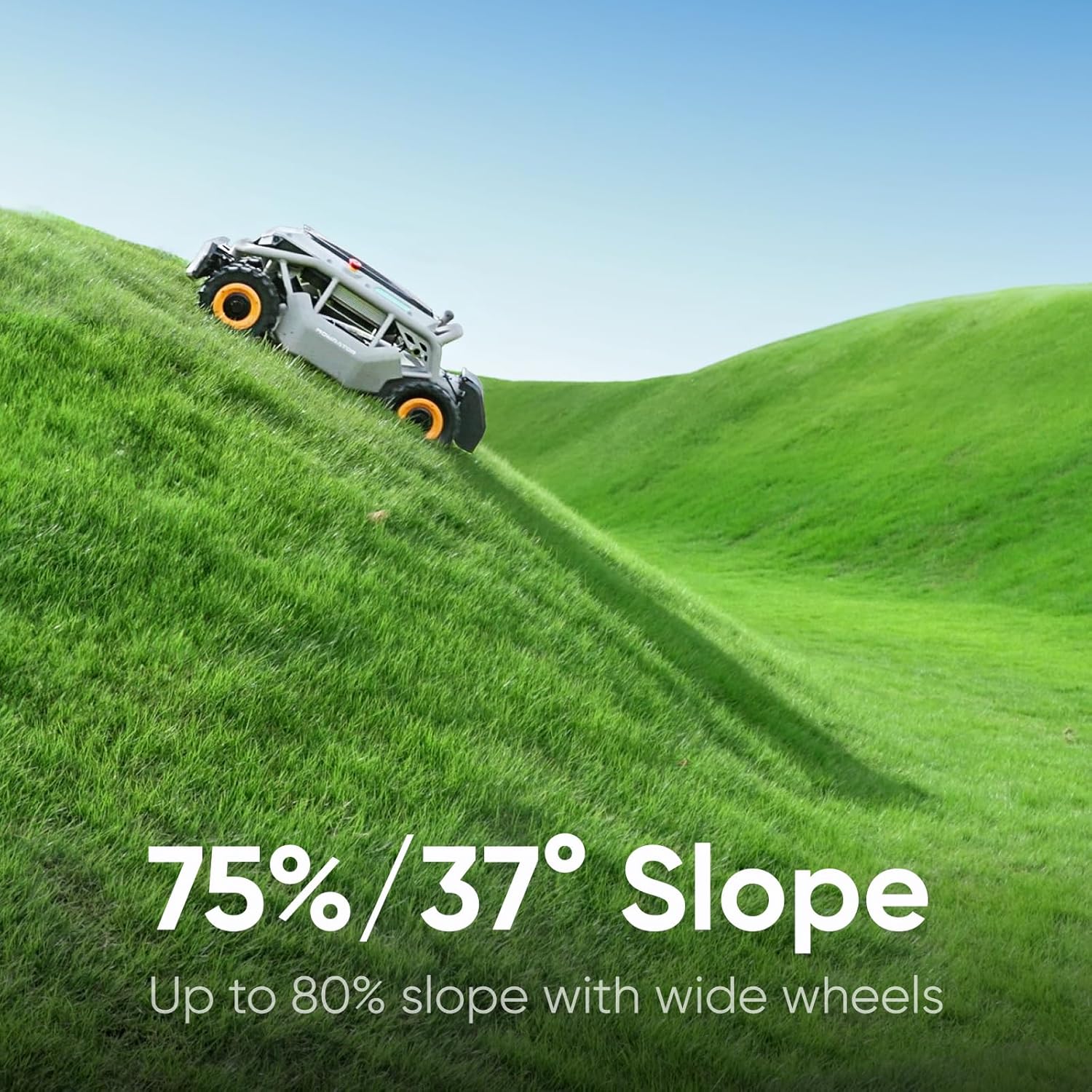 Remote Control Lawn Mower S1 2WD 56V18Ah, Multi-Functions RC Lawn Mower with 1.8-4.6 Inch Cutting Height 21 Inch Real Blade for Mowing 1.12 Acres