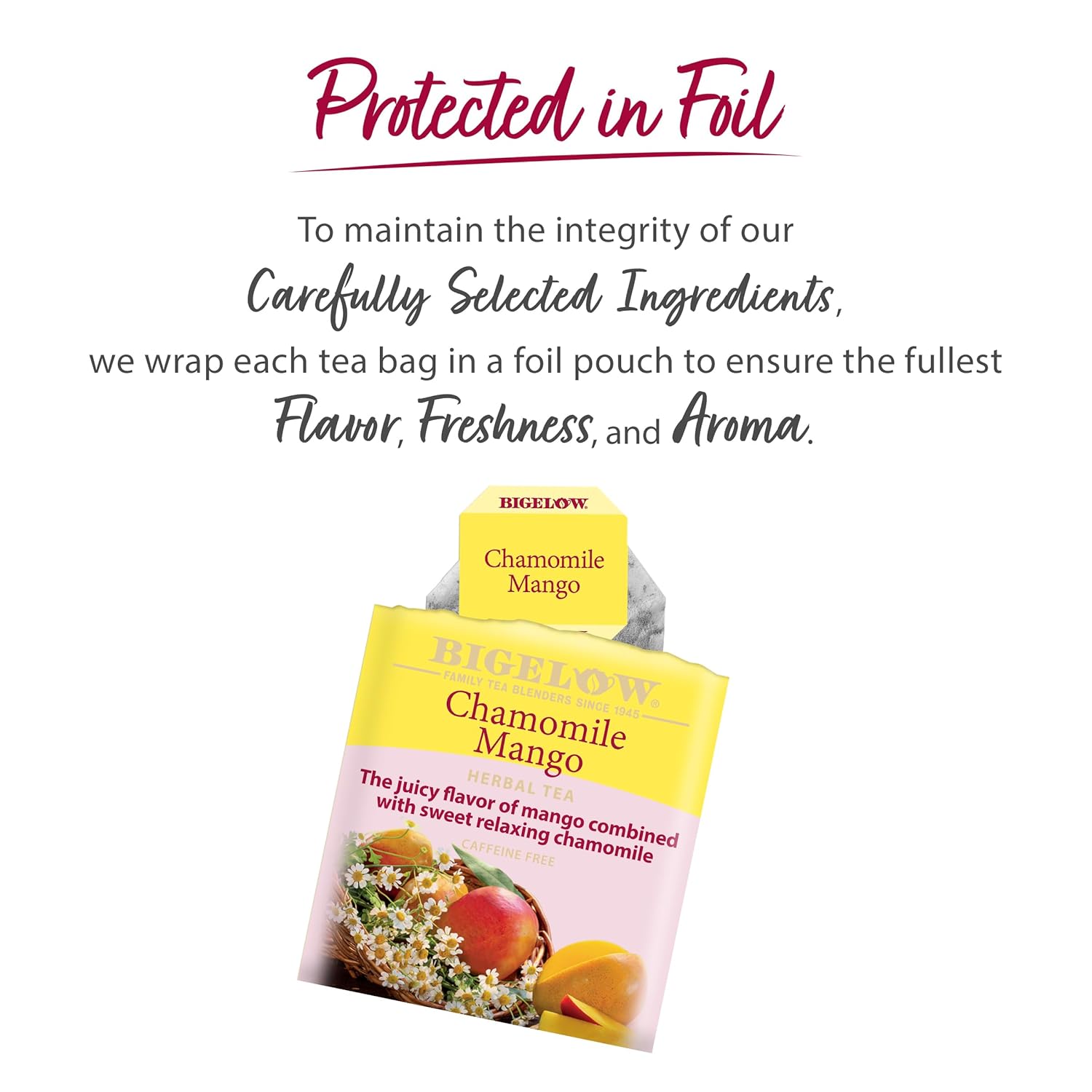 Bigelow Tea Lemon Ginger plus Probiotics Herbal Tea, Caffeine Free Tea with Lemon and Ginger, 18 Count Box (Pack of 6), 108 Total Tea Bags