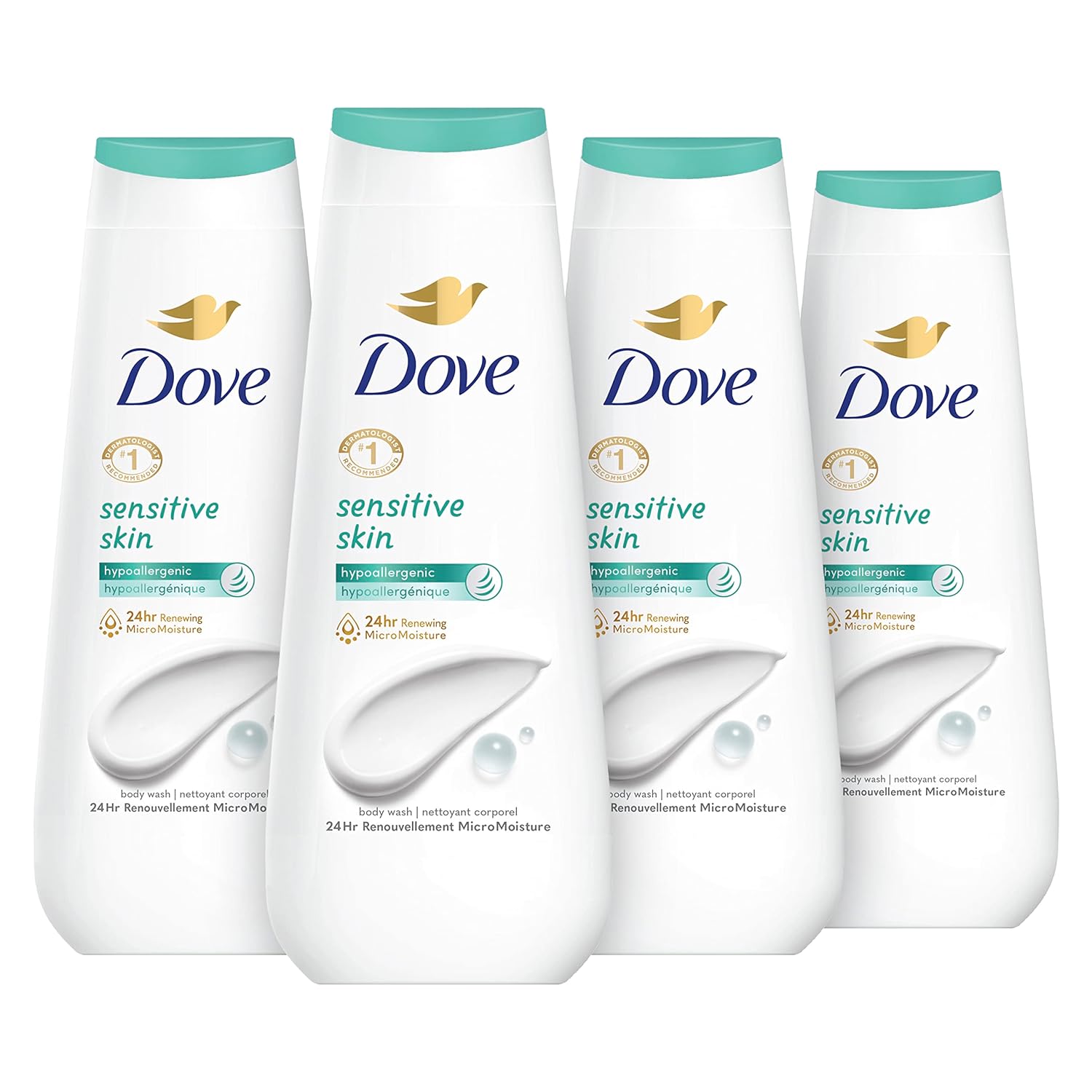 Dove Hypoallergenic Body Wash To Moisturize Sensitive Skin Body Wash For Sensitive Skin Sulfate And Paraben Free 34oz