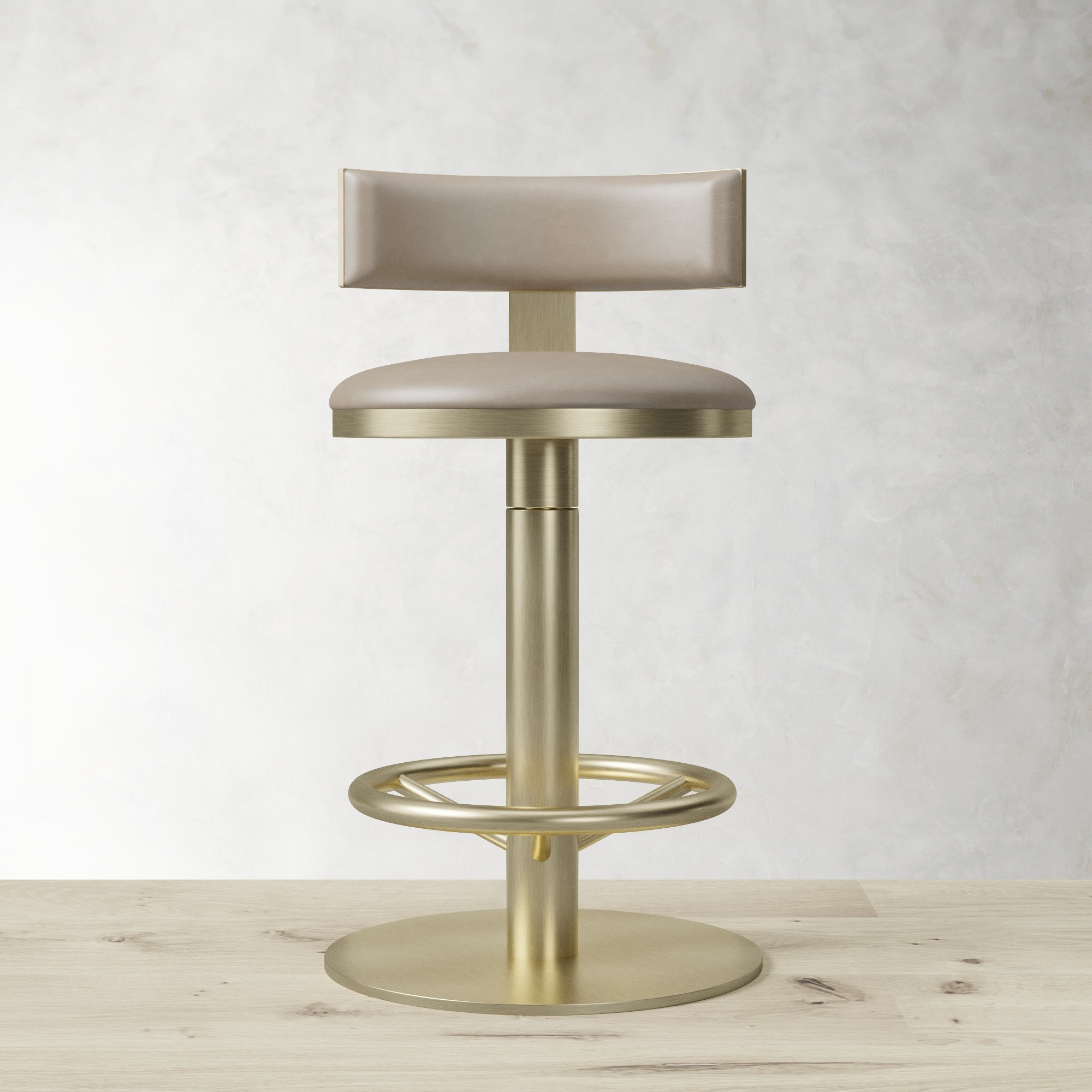 Larkin Upholstered Pedestal Counter & Bar Stool