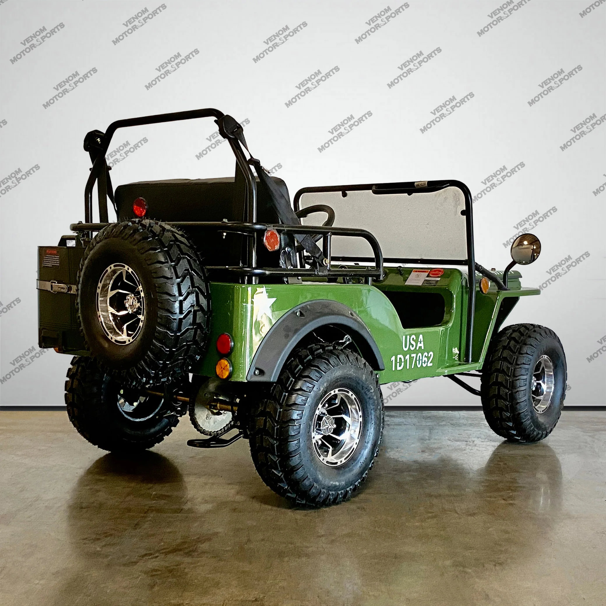Venom Mini Jeep | 125cc | 2 Seater | Willys Edition | 3 Speed